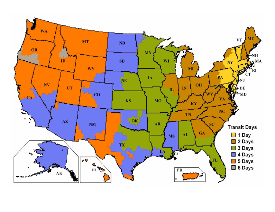 Ups Delivery Chart